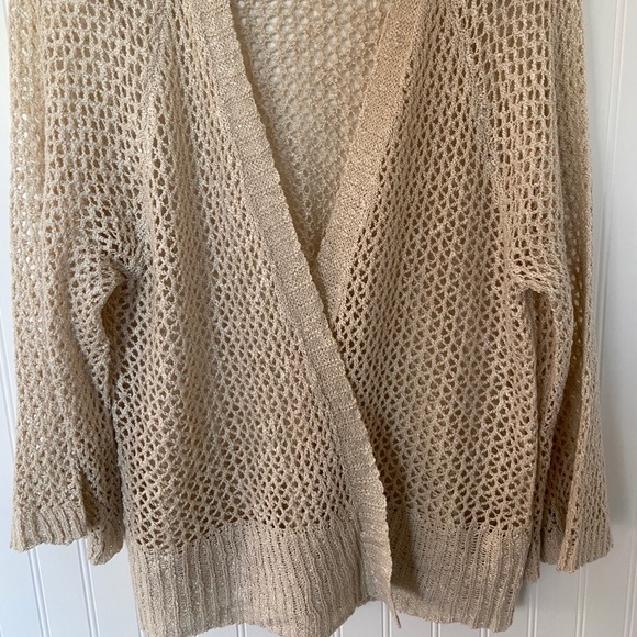 Oatmeal Loose-knit Cardigan - Picture 3 of 11